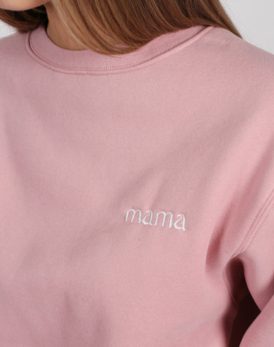 The "MAMA" Best Friend Crew Neck Sweatshirt | Misty Mauve