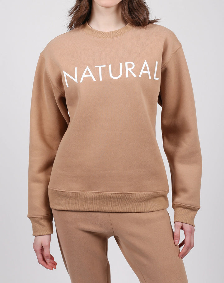 BRUNETTE THE LABEL | "NATURAL" Classic Crew Neck | Caramel Sundae