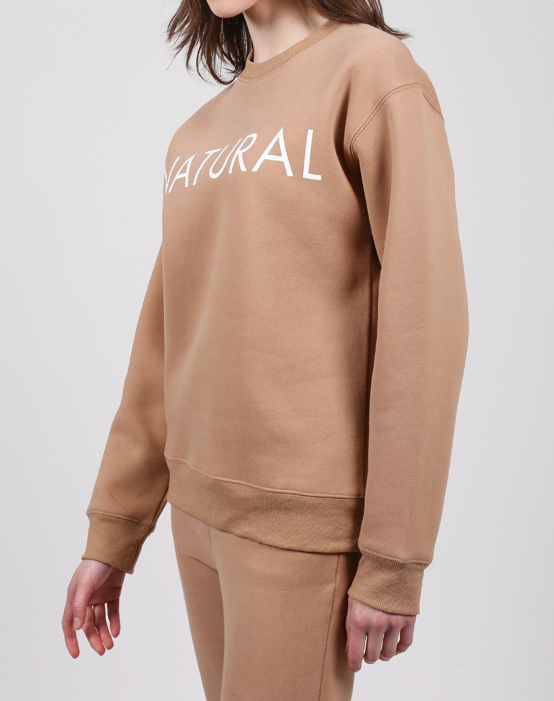 BRUNETTE THE LABEL | "NATURAL" Classic Crew Neck | Caramel Sundae