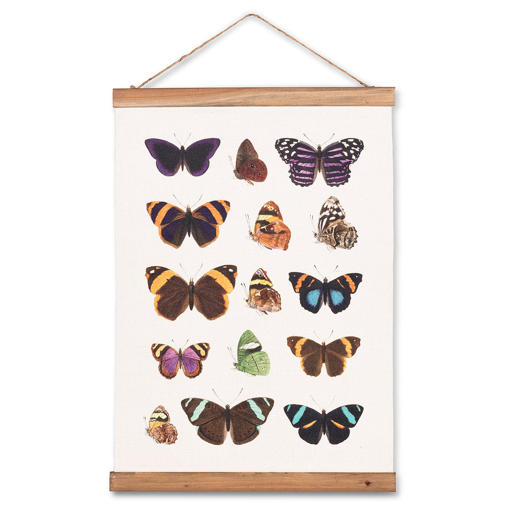 Butterflies Canvas Scroll