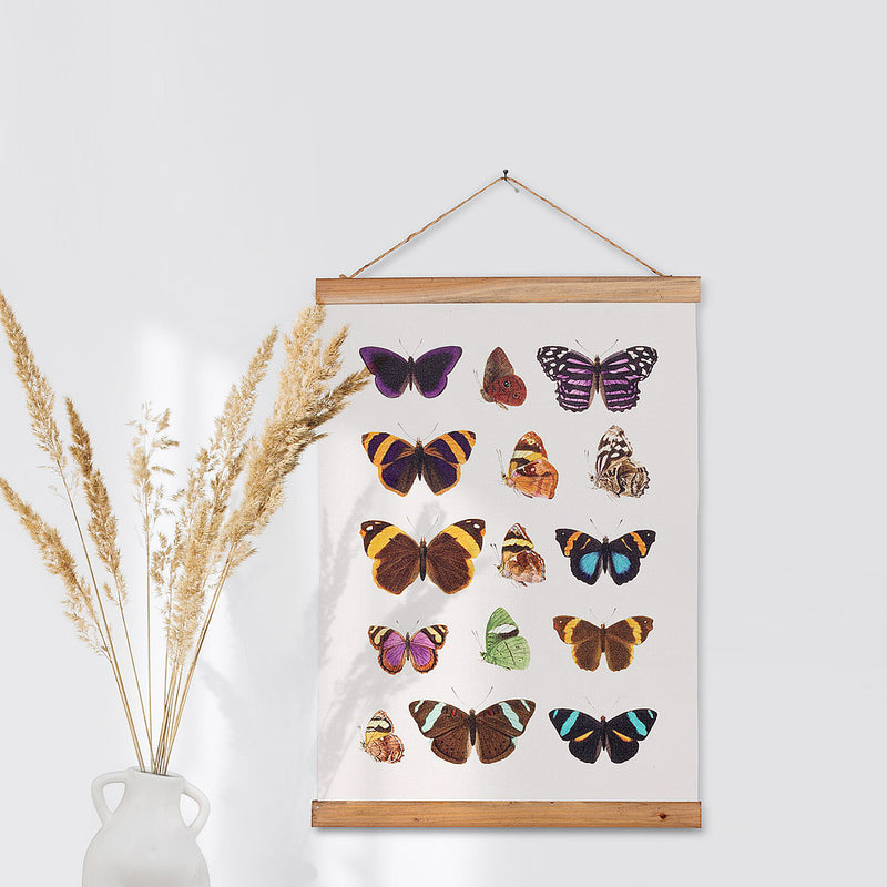 Butterflies Canvas Scroll