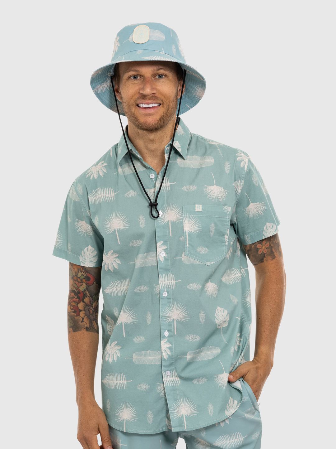 TEAMLTD Palm Bucket Hat | Agave