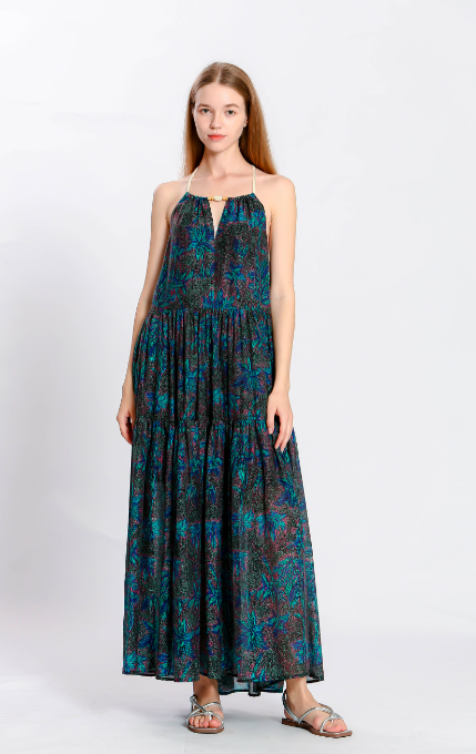 The Korner | Black and Green Dress