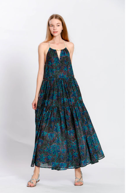 The Korner | Black and Green Dress