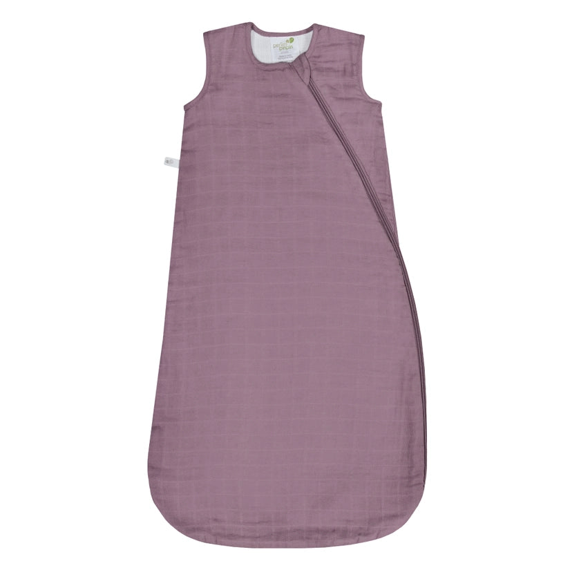 Cotton Muslin Sleep Bag 0.7 TOG - Plum
