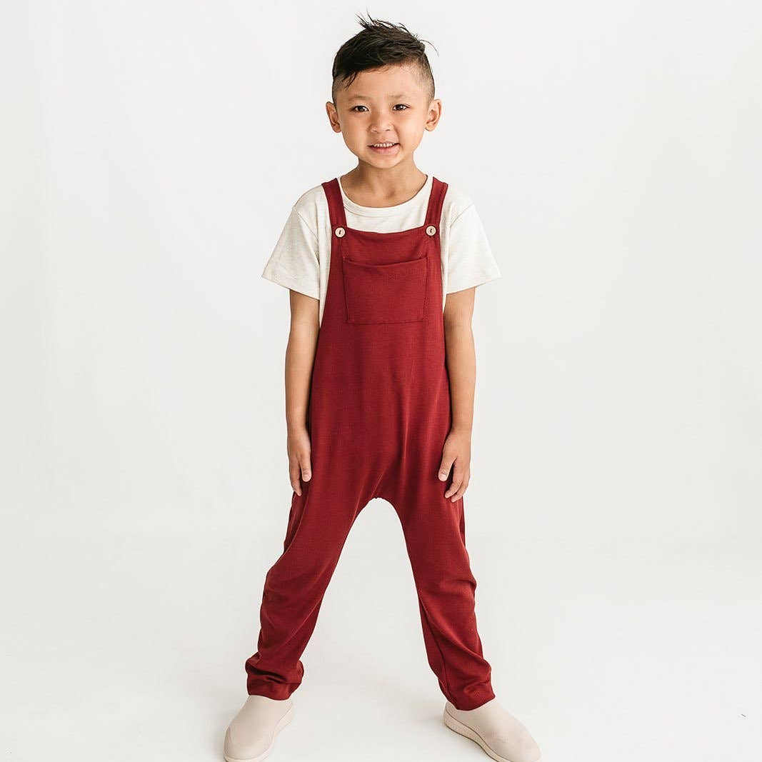 Baby/Kids Overalls - Cranberry