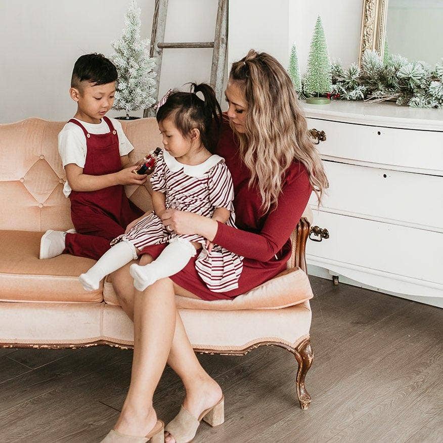 Baby/Kids Overalls - Cranberry