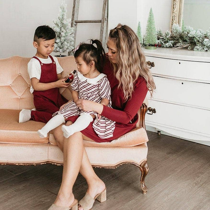 Baby/Kids Overalls - Cranberry