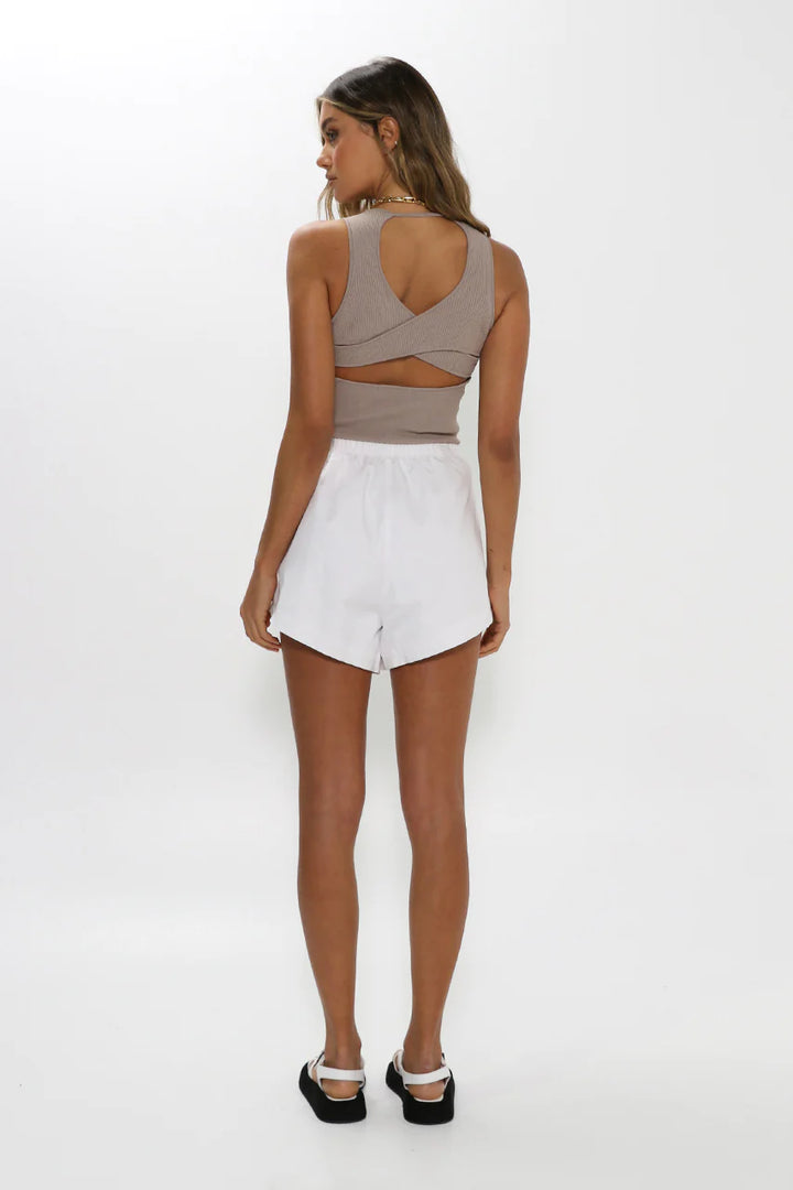 MADISON THE LABEL - Devon Knit Top | Taupe