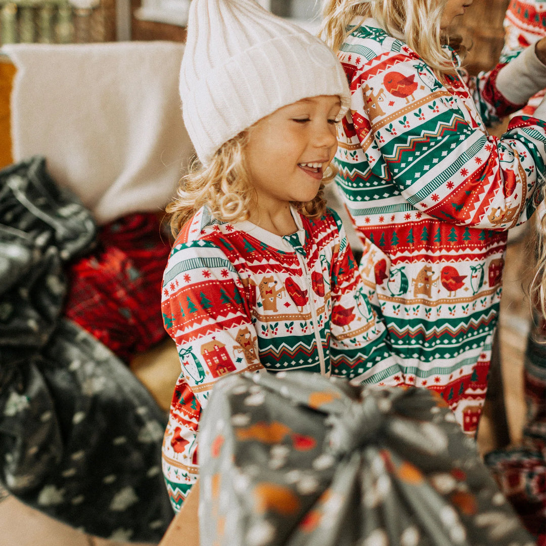 Souris Mini | Child's One-Piece Holiday Pajamas