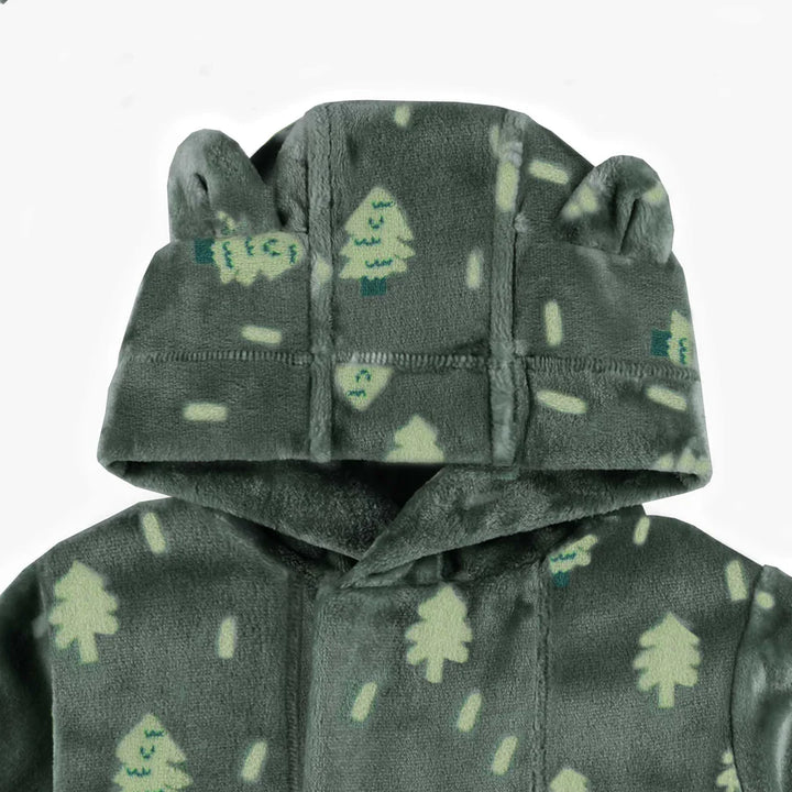 Souris Mini | Toddler & Child Green Plush Robe