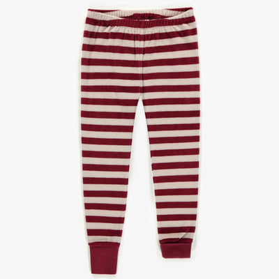 Red & White Striped 2-piece Pajama | Velvet