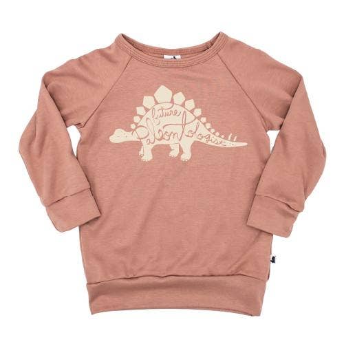Kid's 'Future Paleontologist' Pullover - Muted Pink
