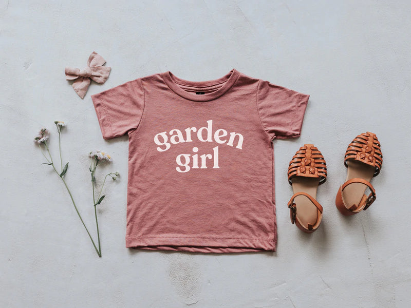 Garden Girl Tee - Mauve