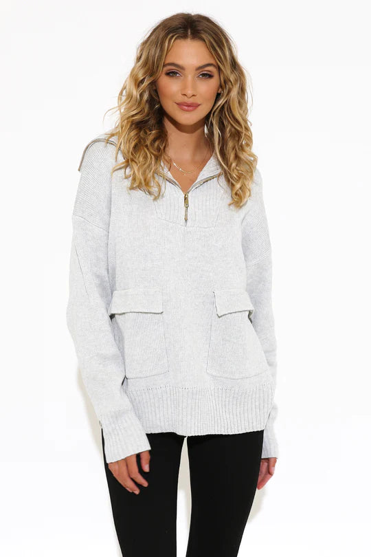 MADISON THE LABEL | Charlize Knit | Grey