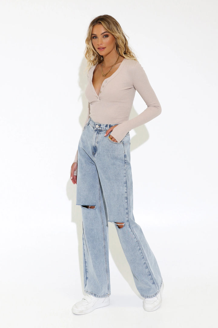 MADISON THE LABEL | Myer Top | Oyster