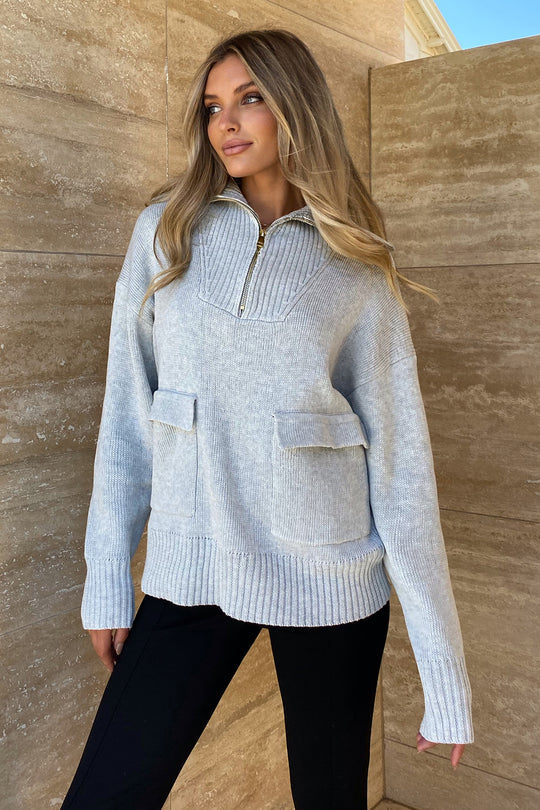 MADISON THE LABEL | Charlize Knit | Grey