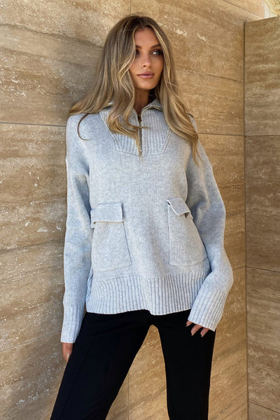 MADISON THE LABEL | Charlize Knit | Grey