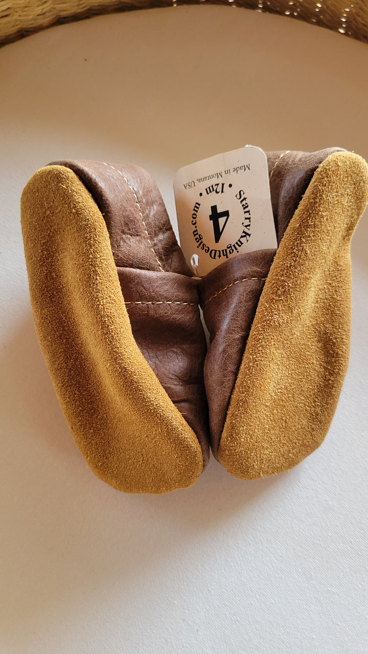 Baby Loafers Shoe - Carob (Dark Brown)