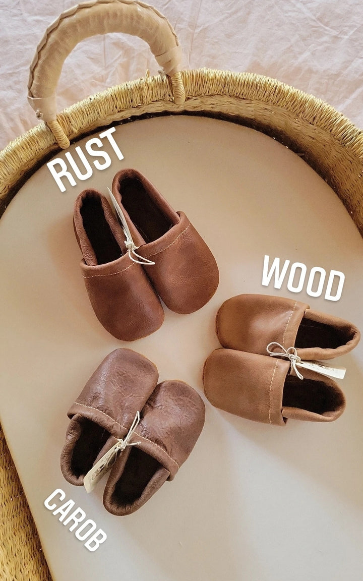 Baby Loafers Shoe - Wood (Light Brown)