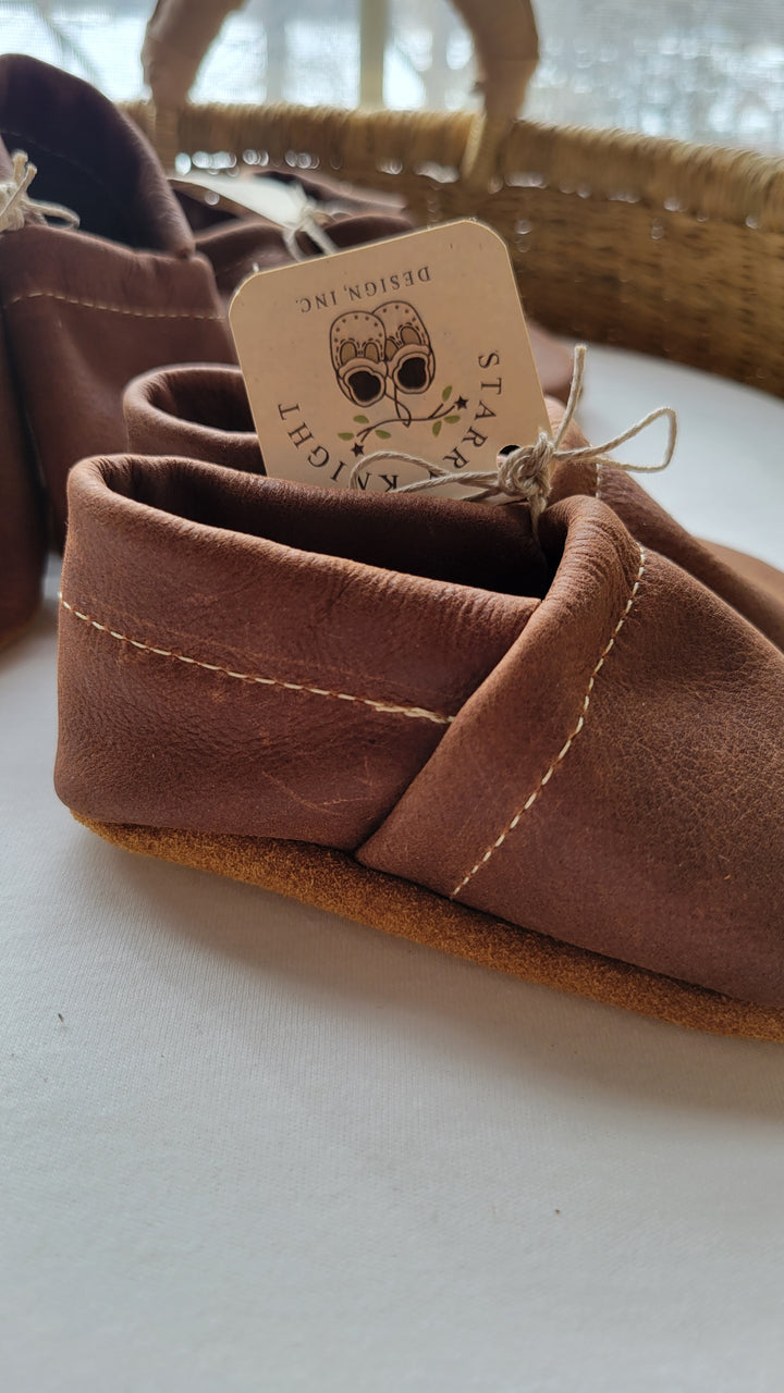 Baby Loafers Shoe - Rust