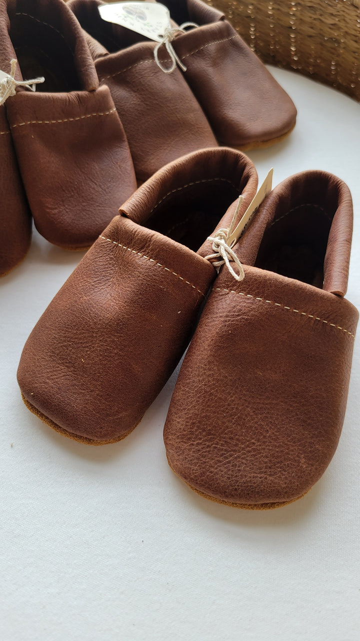 Baby Loafers Shoe - Rust