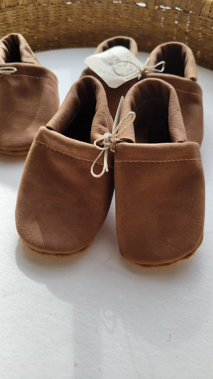 Baby Loafers Shoe - Wood (Light Brown)