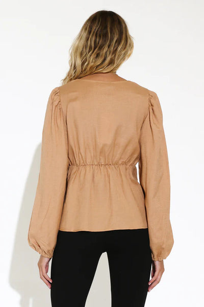 MADISON THE LABEL | Florence Top | Camel