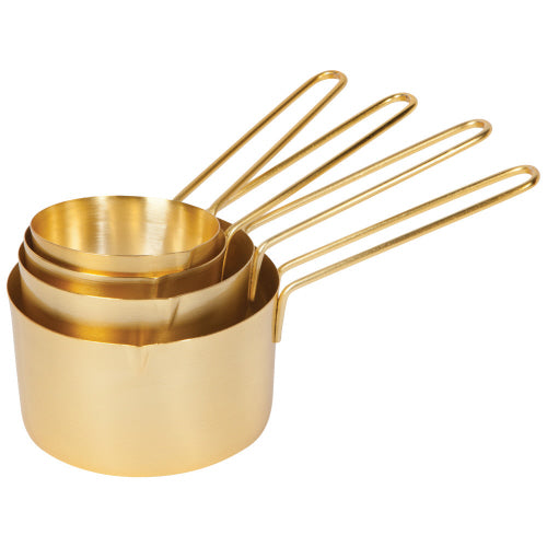 Set of 4 Measuring Cups - Gold