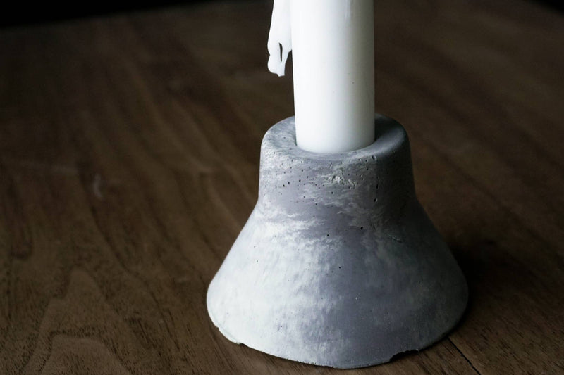 Modern Taper Candle Holder - Marble