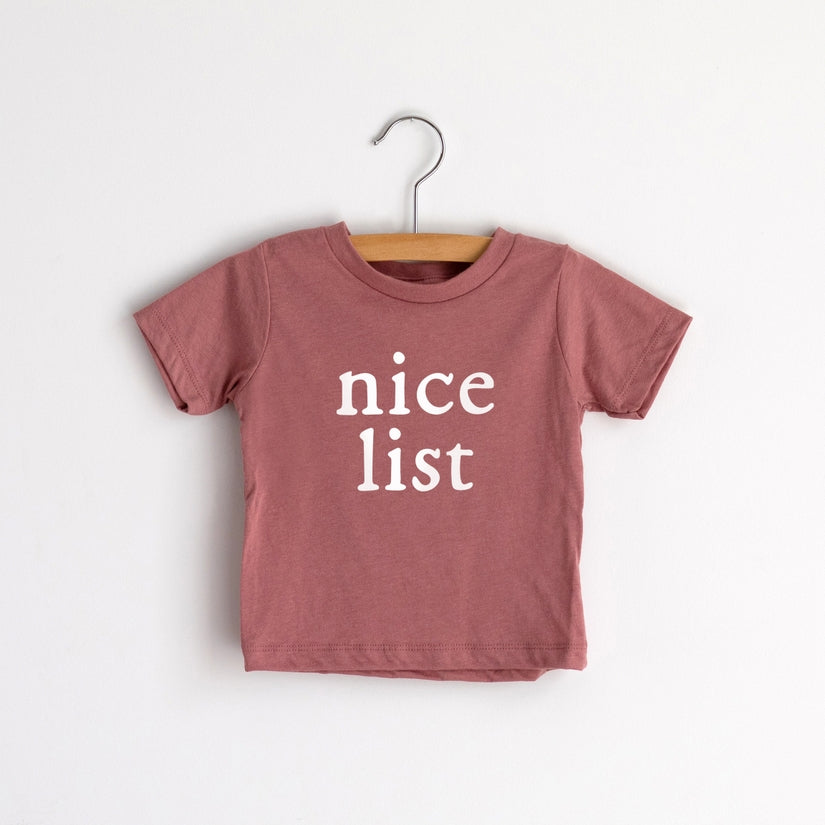 Nice List Christmas Tee | 3 Colours Available