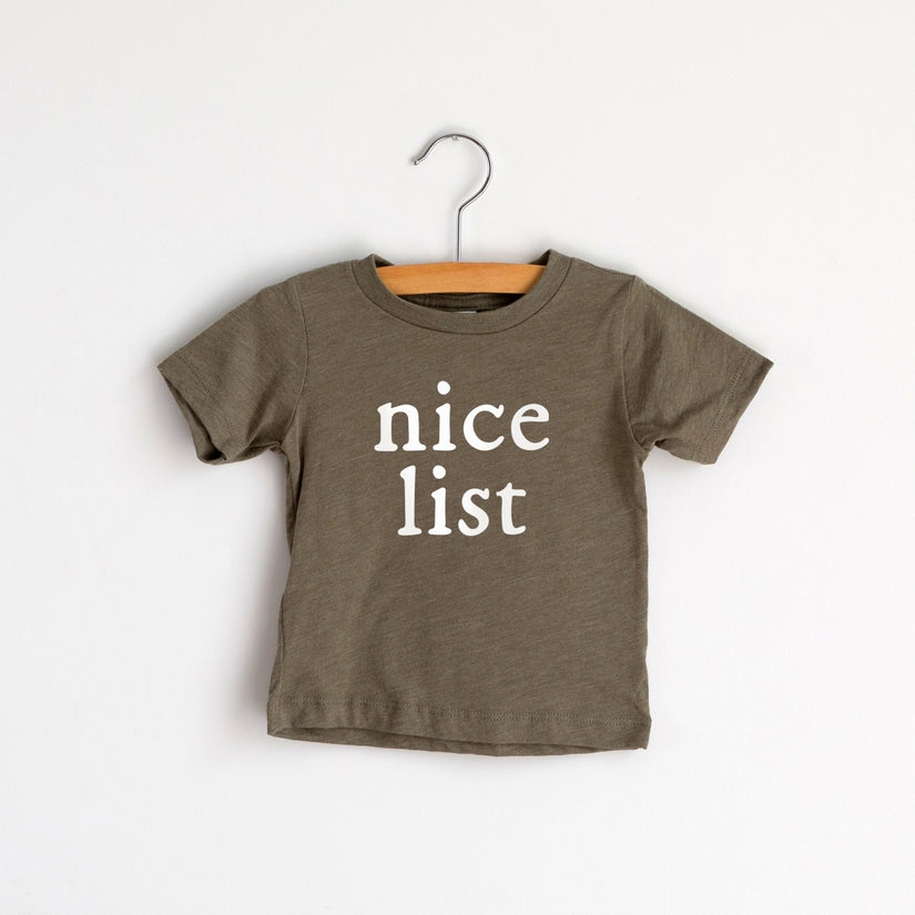 Nice List Christmas Tee | 3 Colours Available