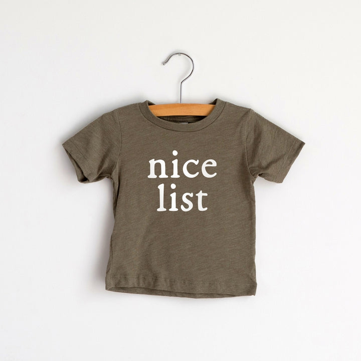 Nice List Christmas Tee | 3 Colours Available