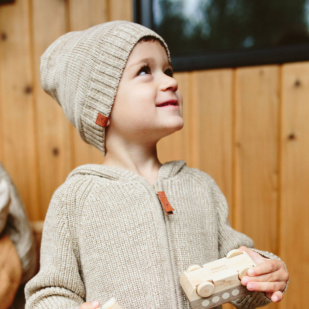 Goumikids | Organic Cotton Knit Beanie - Pecan