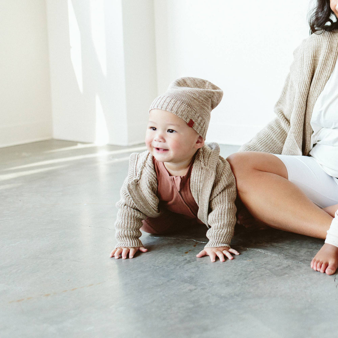 Goumikids | Organic Cotton Knit Beanie - Pecan