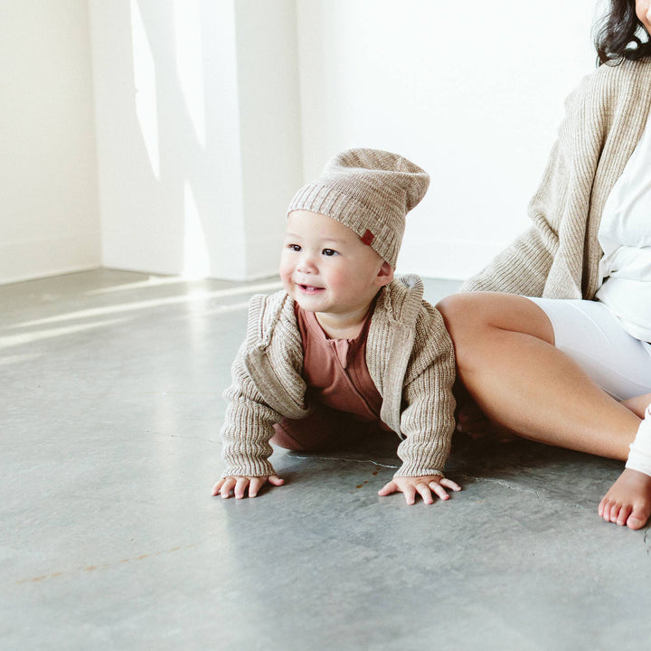 Goumikids | Organic Cotton Knit Beanie - Pecan