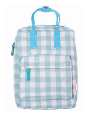 Retro Check Backpack - Blue Green