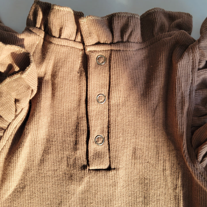 Baby Ruffle 2 Piece Set - Truffle