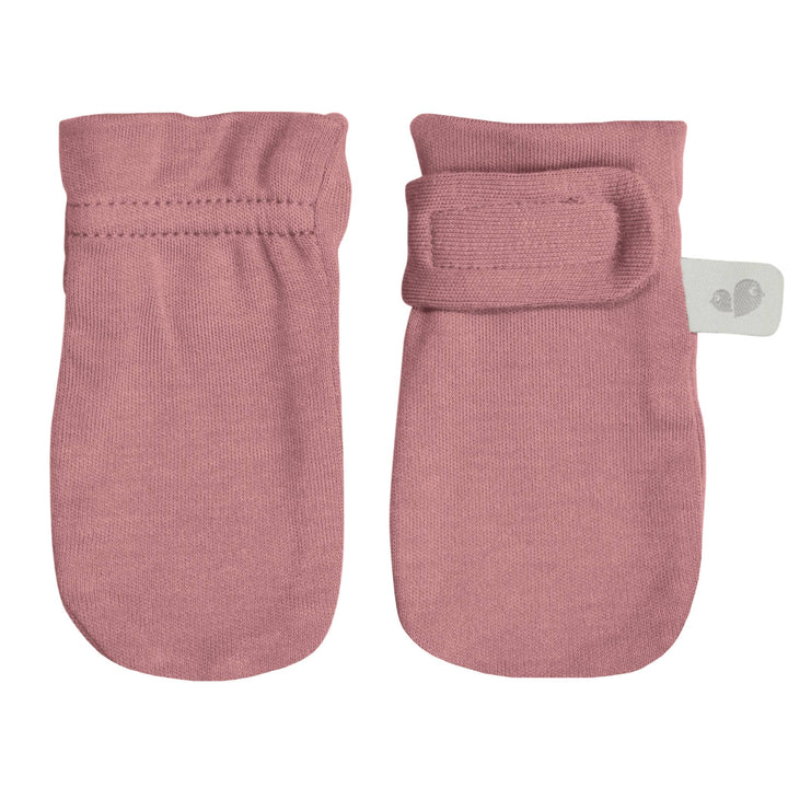 Perlimpinpin Solid Bamboo Scratch Mittens - Lotus Pink
