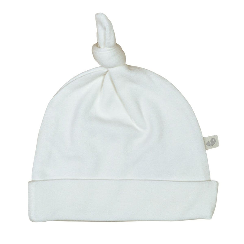 Perlimpinpin Solid Bamboo Knotted Hat - Ivory
