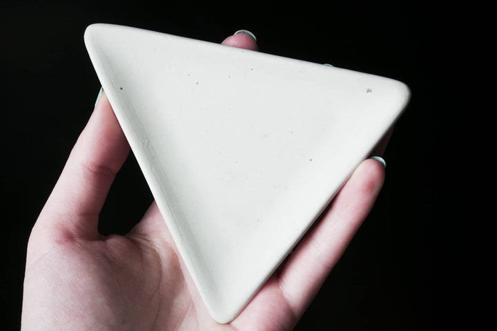 Concrete Triangle Dish - Natural Concrete