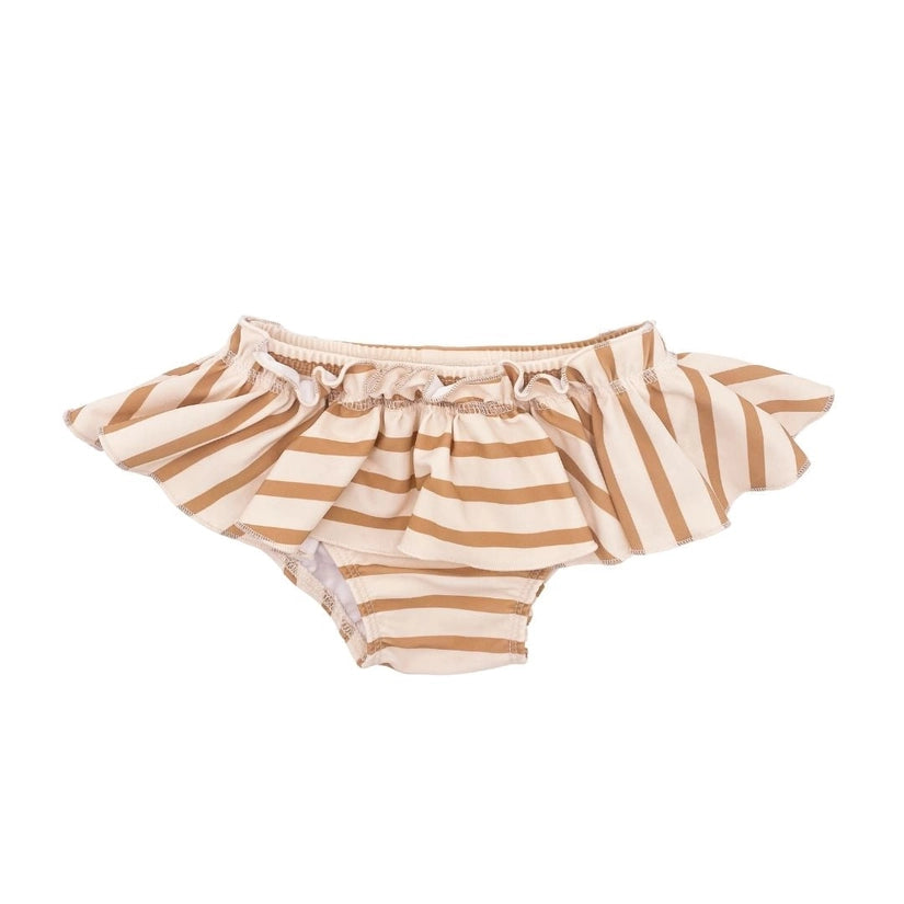 Baby/Kids UPF50+ Ruffle Swim Briefs - Honey Stripe