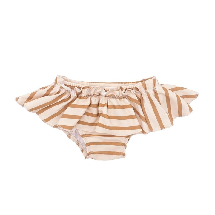 Baby/Kids UPF50+ Ruffle Swim Briefs - Honey Stripe