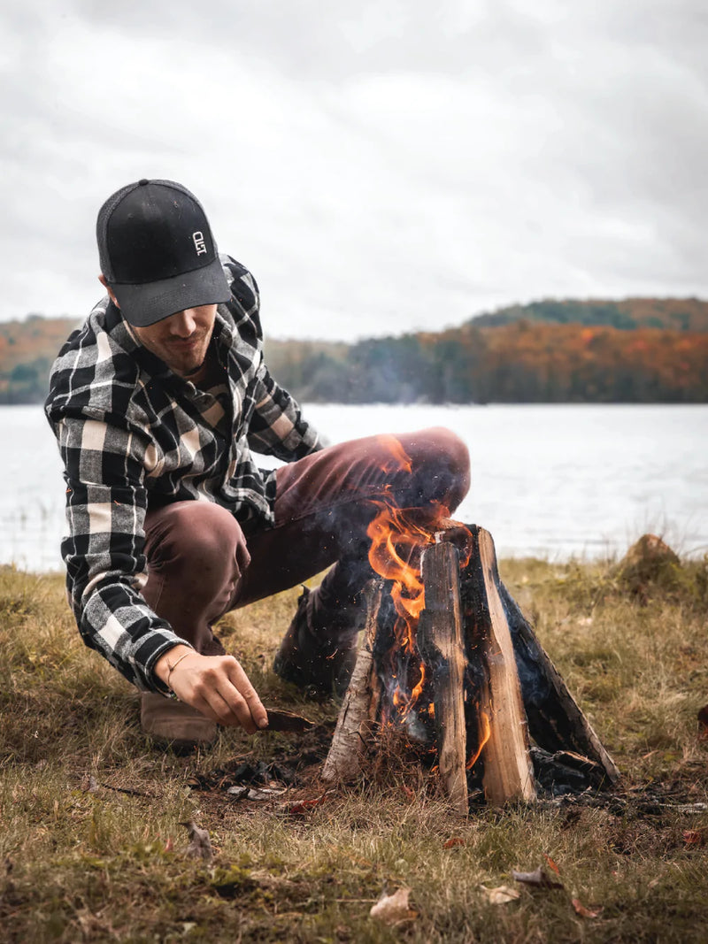 Campfire Flannel - White