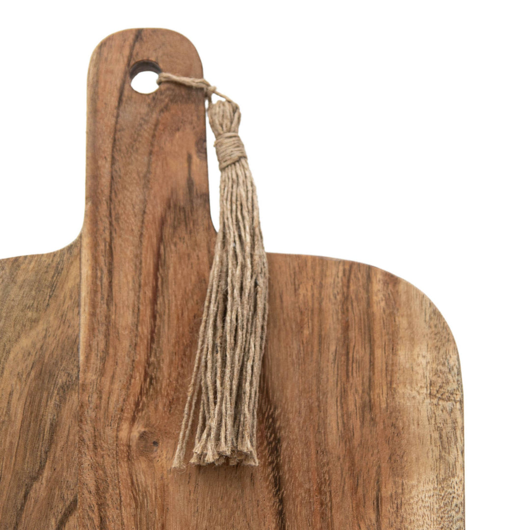 Lawson Cutting Board - White Marble & Acacia Wood