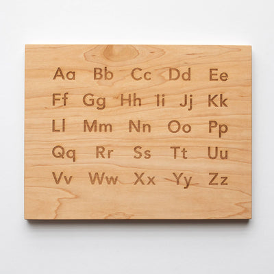 Wooden Alphabet Tracing Board with Wooden Stand
