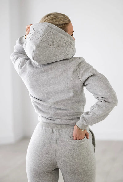 APRES ACTIF - Embossed Hoodie | Grey