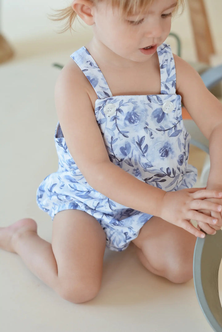 Toddler Romper - Blue Floral