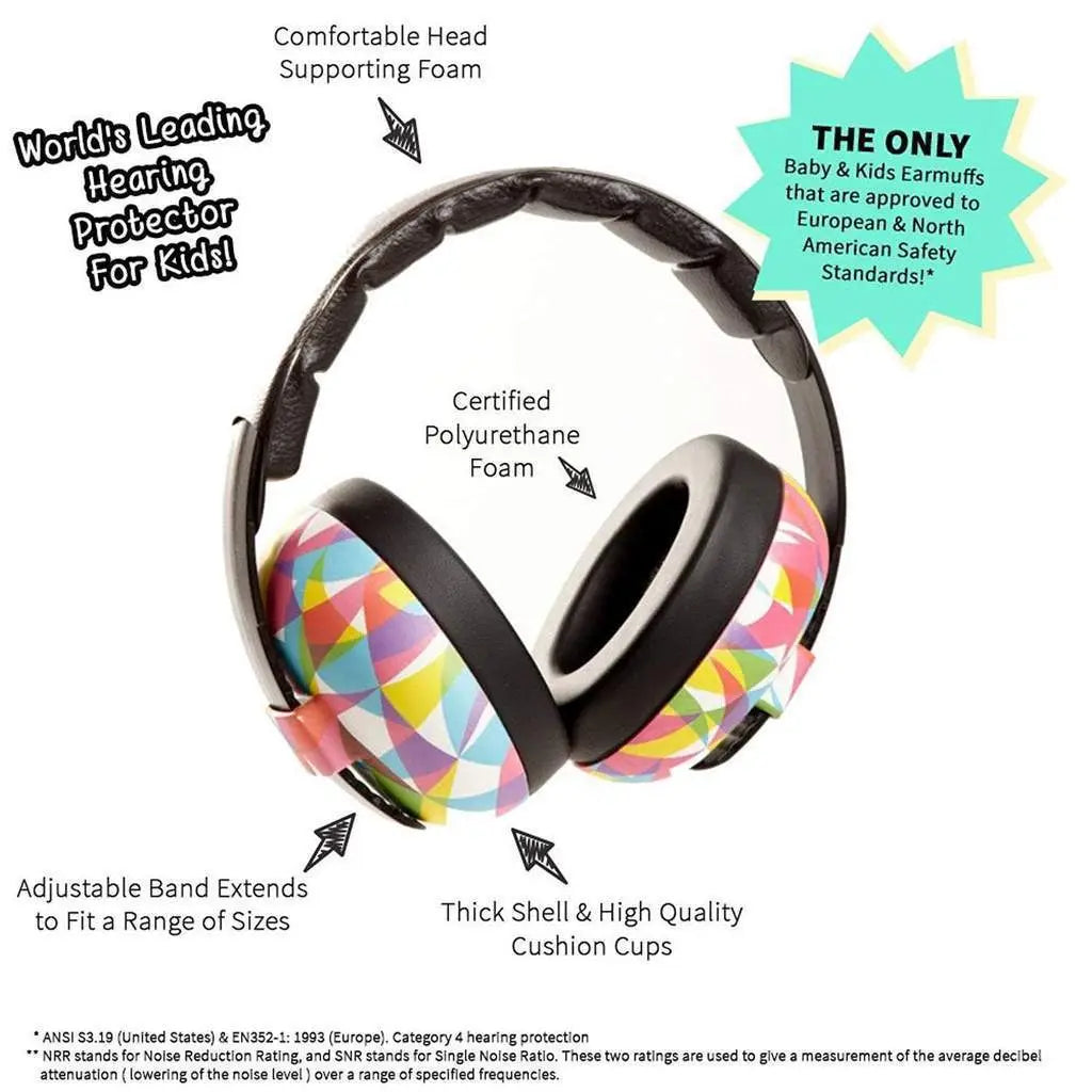 Banz Carewear | Kids Earmuffs for 2+ Years | Multiple Colours & Prints Available