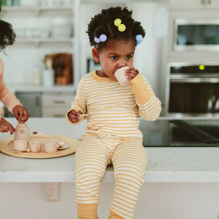 Bamboo Organic Cotton Loungewear - Sun Stripe